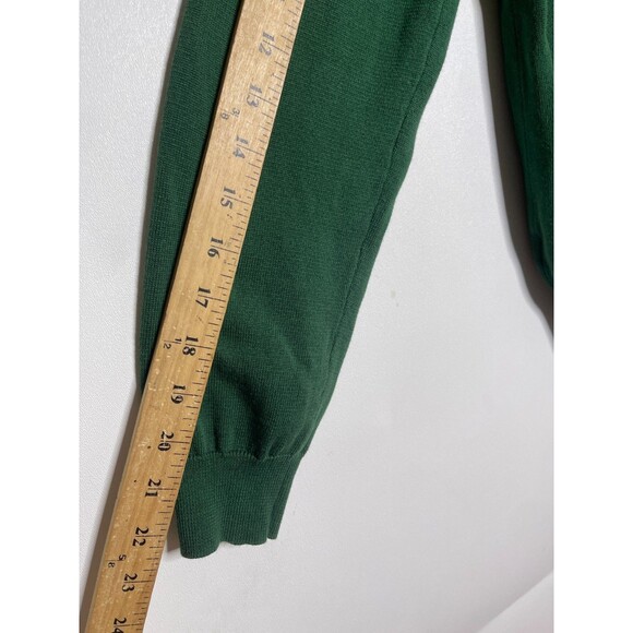 ModCloth Sweater Womens Large Green Purring in Poinsettia Graphic Pullover Cat - Picture 9 of 11